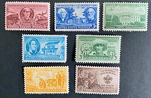 US 1949-50. Lot of 7 stamps. Sc#982//997. MNH - Picture 1 of 1
