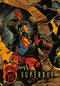 SUPERBOY / DC Comics Outburst Firepower (1996) BASE Trading Card #56 - Picture 1 of 2