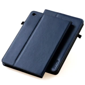 Luxury Leder Schutzhülle für Apple iPad Mini 4 Tablet Tasche Cover Case blau - Picture 1 of 12