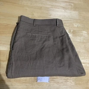 Ralph Lauren Pants Mens 100% Wool Flat Front Trouser Brown/Tan Size 42X32 - Picture 1 of 8