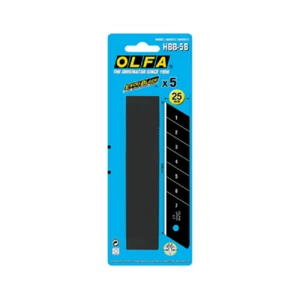 Olfa HBB-5B Excel Black, Lame de Cutter 25 mm, Paquet de 5 - Photo 1/2
