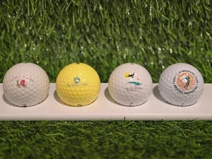 4 Pack Golf Course / Country Club Logo Balls (imperfect logos) A-AAA Condition - Picture 1 of 5