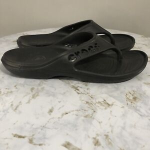 Crocs Baya Men's Size 11 Shoes Triple Black Slides Flip Flop Comfort Sandals