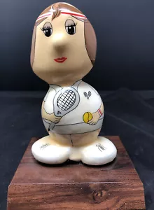 Vintage Unikat Rockkopf Tennis Trophäe weiblich - Bild 1 von 11