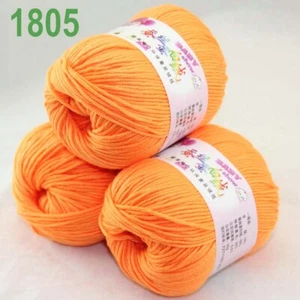 Venta 3 madejas x 50 g cachemir seda lana niños mantas tejidas a mano hilo de ganchillo 05 - Imagen 1 de 11