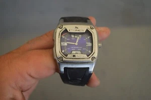 Reloj Tiburón Estilo Libre Vintage Para Hombre Analógico Cara Grande Azul Negro Banda Plateado - Imagen 1 de 6