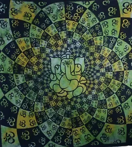 Kunst und Magie Wandbehang Dekotuch OM Ganesha ca. 210 x 225 cm - Bild 1 von 5