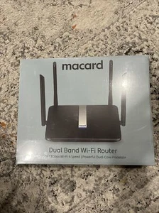 macard Dual Band WiFi-6 Router – Mesh, MU-MIMO, 5 Gigabit Ethernet Ports NEW - Picture 1 of 5