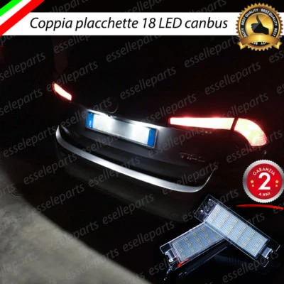 ELT PLACCHETTE A LED LUCI TARGA 18 LED SPECIFICHE FIAT TIPO 6000K NO ERROR