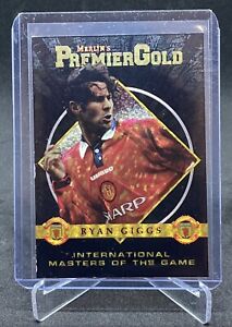 RYAN GIGGS 1997 Merlin Premier Gold Soccer Card Insert MANCHESTER UTD M15 PSA