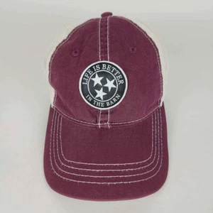 Gorra - Life Is Better In The Barn - Borgoña y Blanco - Ajustable - Unisex - Imagen 1 de 7