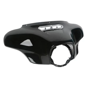 Vivid Black Front Batwing Outer Fairing For Harley Davidson Touring 2014-2024 US - Picture 1 of 11