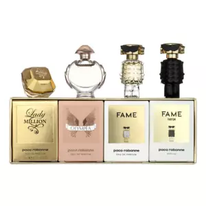 Paco Rabanne Eau De Parfum Miniatura 4 Piezas Set de Regalo Para Ella - Totalmente Nuevo y En Caja - Imagen 1 de 2