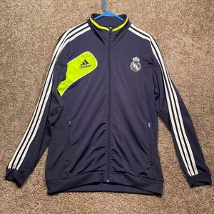 REAL MADRID 2012 2013 FOOTBALL SOCCER PRESS SUIT TRACK TOP JACKET ADIDAS SIZE M - Picture 1 of 6
