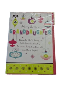 Millbrook Studio Christmas Holiday Granddaughter Card - Picture 1 of 4