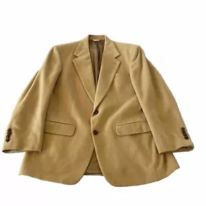 Chaqueta Traje de Camello Bill Blass Para Hombre Blazer Marrón Camello 2 Botones Talla 42R (s38) - Imagen 1 de 12