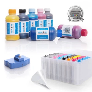 All Inclusive Set | 250ml | NOVA-X® K2 kompatibel Epson® Stylus Pro 7600 | 9600 - Picture 1 of 1