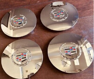 4 X 2003-2006 Cadillac ESCALADE ESV EXT Chrome Wheel Center Cap Chrome 09594878 - Picture 1 of 4