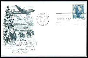 1949 Airmail soaring eagle 4c post card rate Sc C48 FDC with Artmaster cachet - Picture 1 of 1