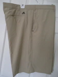 adidas Mens Flat Front Camel Tan Stretch Golf Short Pant NWOT - Size 48W* - Picture 1 of 2