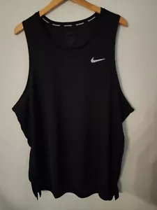 Nike Miler Tank Running Singlet Size Large Men's DV9321 010 Nwt - Picture 1 of 2