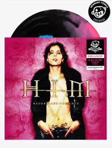 HIM ~ Razorblade Romance Black on Pink on Blue Exclusive New Vinyl LP - Picture 1 of 4