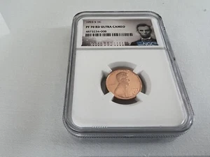 1993-S LINCOLN CENT NGC PF70 ULTRA CAMEO PORTRAIT LABEL "TOP POP NGC VALUE $100” - Picture 1 of 4