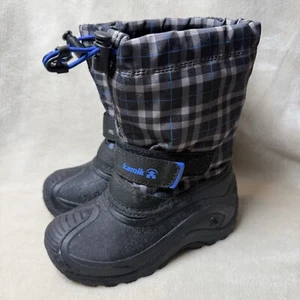 Niños pequeños Kamik Azul Marino Negro Invierno Botas de Nieve Inserciones de Fieltro Niños Niños 10 - Imagen 1 de 8