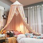 Bed Canopy for Girls, Dreamy Frills Ceiling Hanging Princess Canopy Bedroom D...