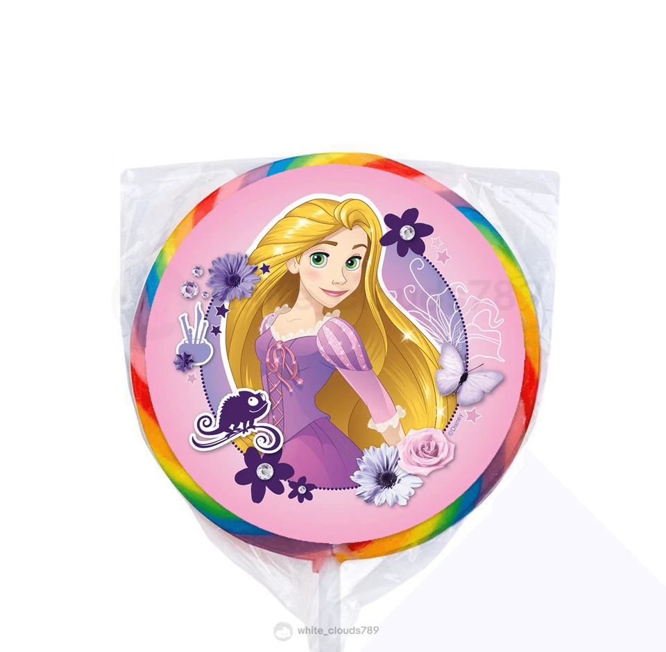 24 etiquetas adhesivas Princess Rapunzel enredadas de 1,67" para bolso fiesta favor Foto 1 de 1