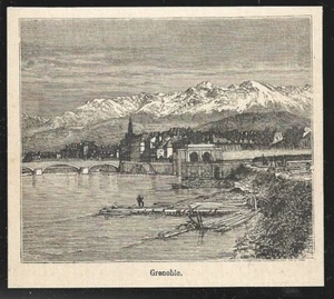 1898 -- DOKUMENT VON 1898 . GRENOBLE . 4A414 - Bild 1 von 1