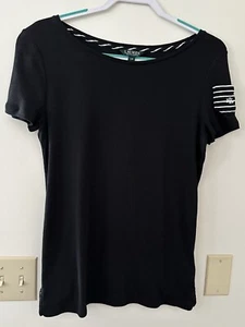 Ralph Lauren Damen, schwarz, Kurzarm Shirt/Top, 100% Baumwolle, Größe L - Bild 1 von 5