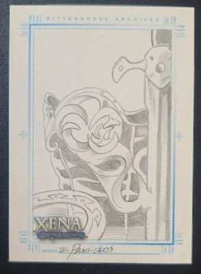 2004 Xena Art & Images Sketch Card by Eduardo Pansica - SketchaFEX - Image 1 of 2