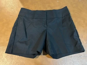 APT. Pantaloncini corti 9 Essentials taglia 6 neri piatti davanti tasche posteriori misto cotone - Foto 1 di 5