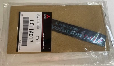 Mitsubishi 8011A017 LANCER Evolution MR Centre Console Badge EVO 8 Genuine Part - Image 1 of 4