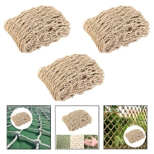 Hemp Rope Net Truck Cargo Indoor/Outdoor Ceiling Decor Netting Trellises Jute - Picture 1 of 19