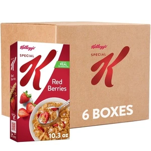 Kellogg's Breakfast Cereal, Family Breakfast, Fiber Cereal, Red Berries (6 Bo... - Picture 1 of 8