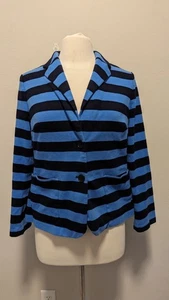 Talbots großer Blazer blau gestreift Knopfleiste Freizeit Langarm - Bild 1 von 4