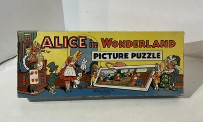 Vintage Parker Brothers Alice In Wonderland Picture Puzzles Complete in Box - Image 1 of 4