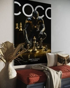 WANDBILD LUXUS COCO SPIDERMAN MODERN KUNST DRUCK LEINWAND POSTER - Picture 1 of 4