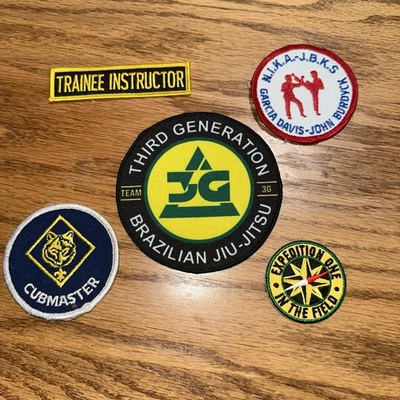 5 PATCHES: Odd & Unique Mixed Patch Lot Vintage/Modern Military Security Scouts - Image 1 of 4