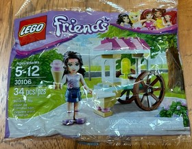 Lego Friends 30106 Emma's Ice Cream Stand set New In Factory Sealed Bag