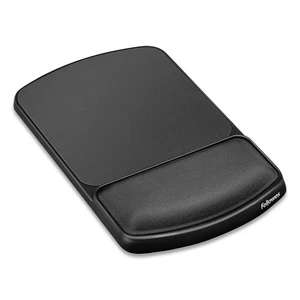Fellowes® Gel Mouse Pad w/Wrist Rest, Nonskid, 6 1/4 x 10 1/8, Platinum/Graphite - Picture 1 of 7