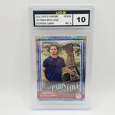 2024 Topps U.S. Olympics To Paris with Love #PL-4 - Stephen Curry - USA Graded - Image 1 of 2