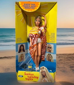 Suntan Tuesday Taylor 1977 Ideal 11,5" Puppe ~ wendbare blonde/brünette Haare ☀️ - Bild 1 von 21