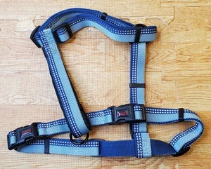 Halti Dog Walking Harness with Handle Blue Black Medium 20" - Picture 1 of 2