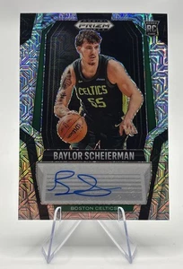 2024-25 Prizm Black Signatures Mojo Auto /25 Baylor Scheierman RC Celtics - Picture 1 of 2