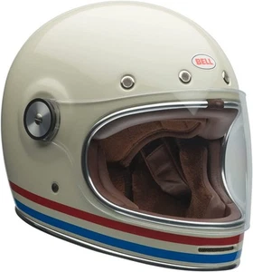 Bell Bullitt Stripes Helmet (Gloss Pearl White/Oxblood/Blue) - Bild 1 von 11