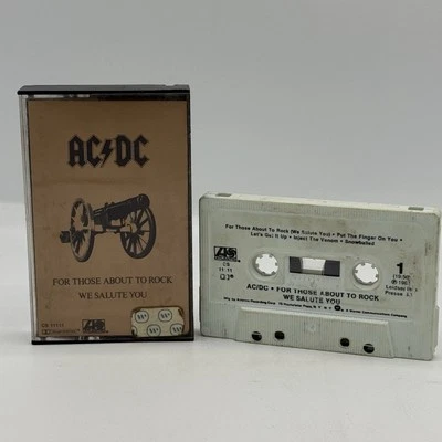 AC/DC - For Those About to Rock We Salute You - Cassette Tape  (1981, Atlantic) - Image 1 of 4