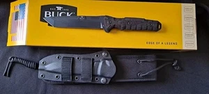 Buck Knives 893 Ground Combat Tanto With Bos 5160 Blade Custom Handle Scales - Picture 1 of 4